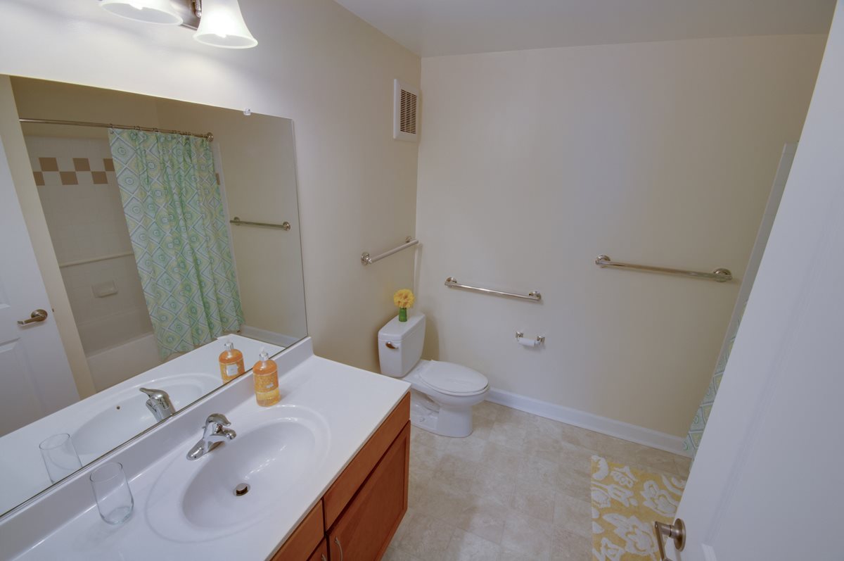 Bathroom with Grab Bars